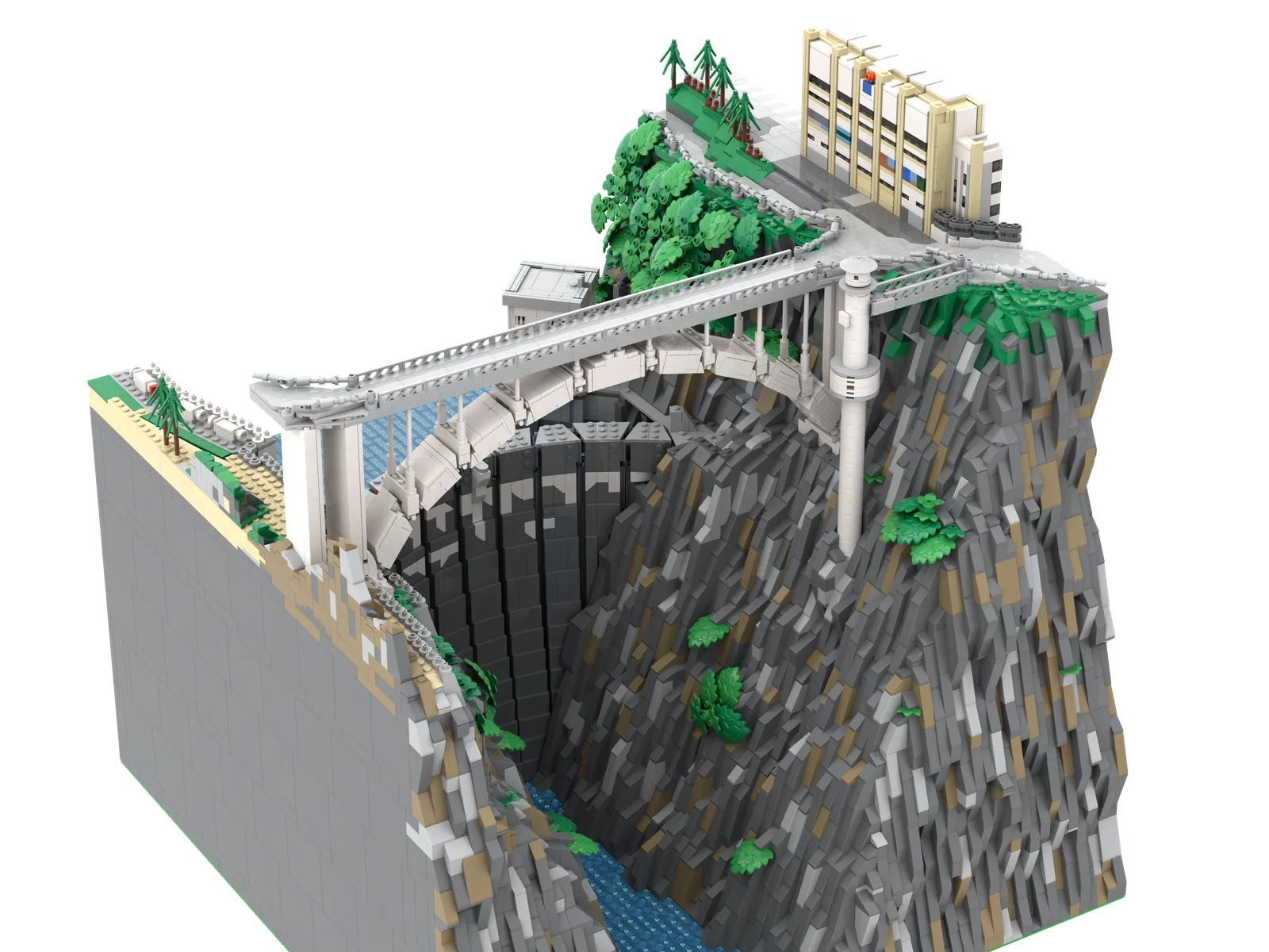 Technical brick model: an industrial process shown step by step