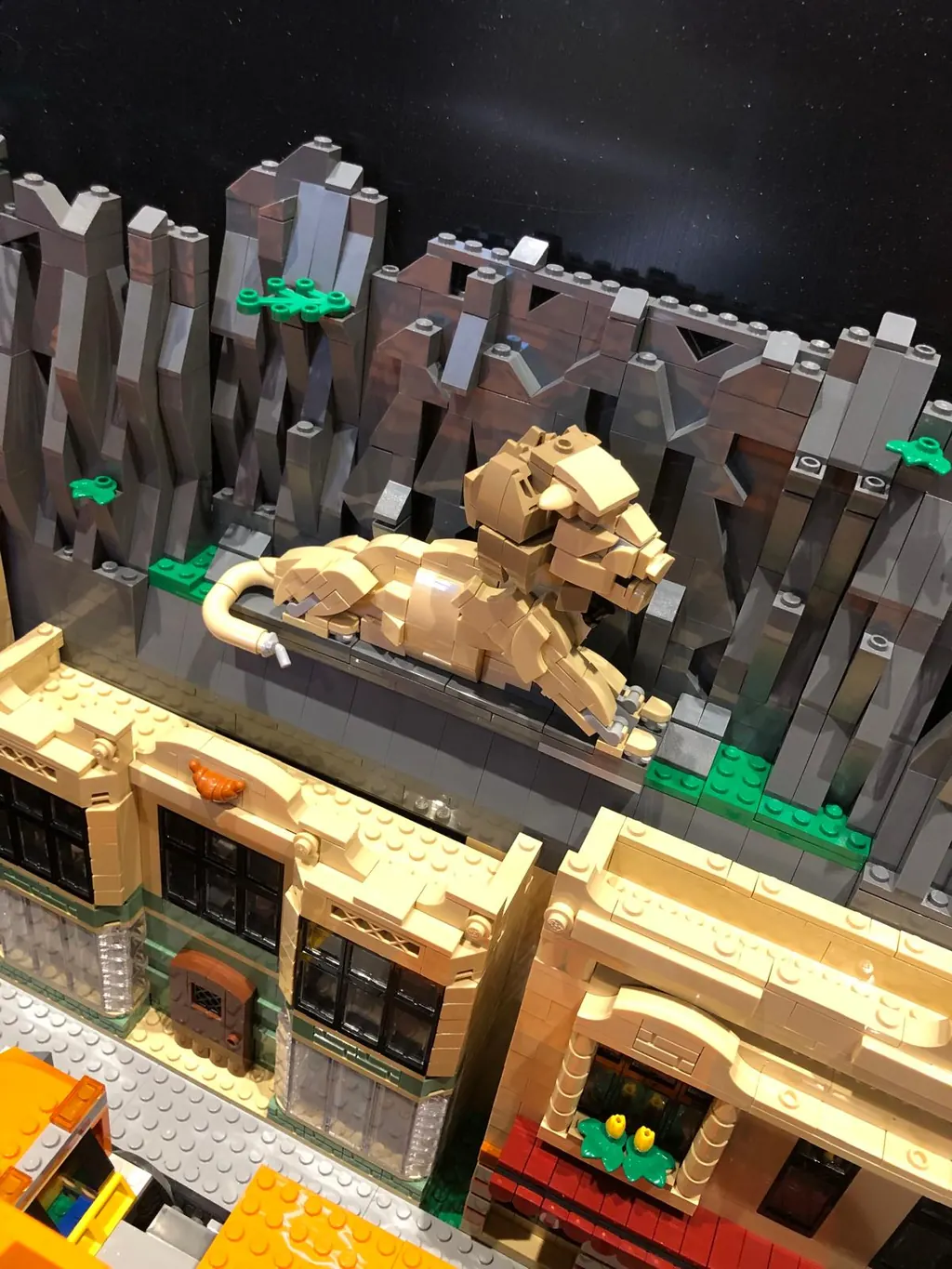 The Lion of Belfort reproduced in bricks